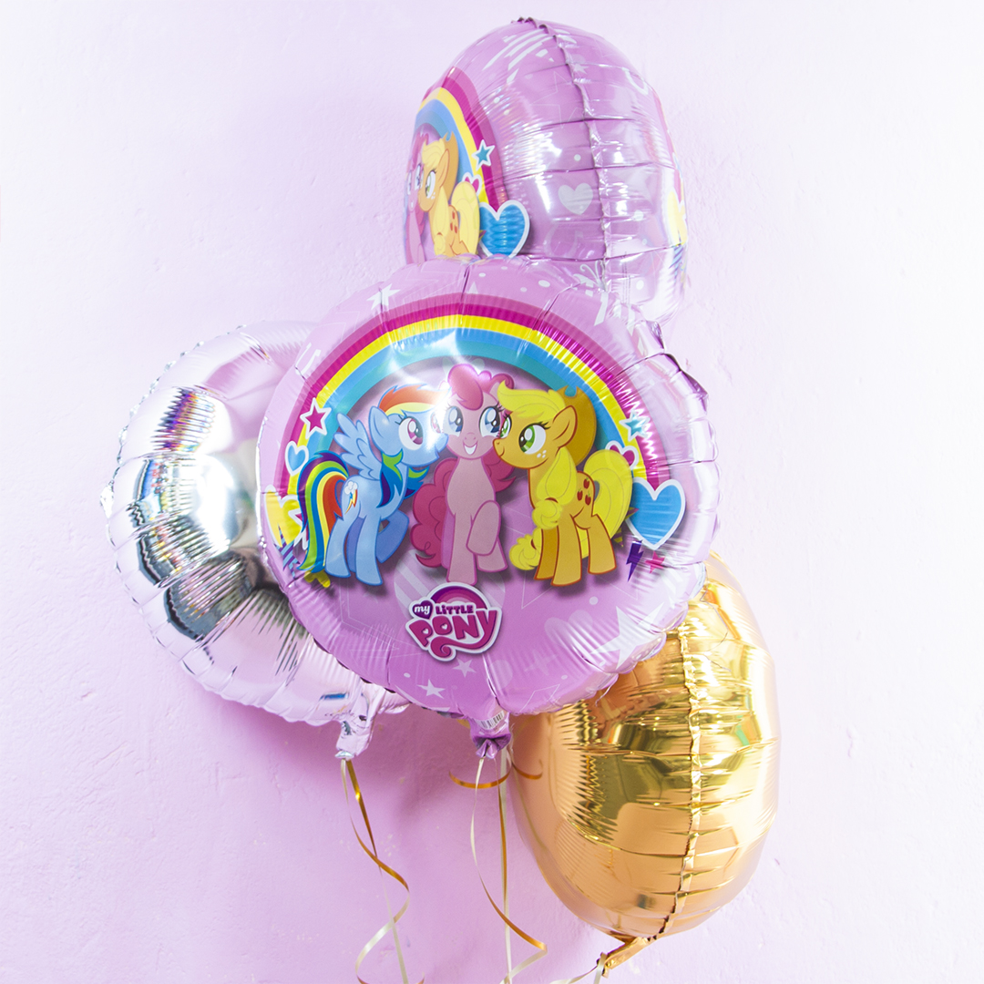 картинка Шар Круг My Little Pony Дружные Лошадки 45см от студии "Ларика" Иркутск